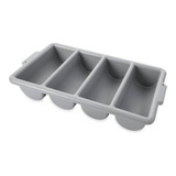 Organizador De Cubiertos Rubbermaid 4 Compartimientos, Gris