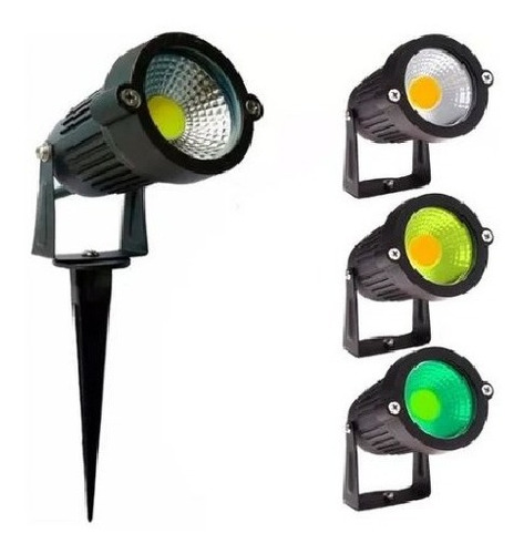 Kit 10x Espeto Led 15w Luminaria Jardim Prova D'água