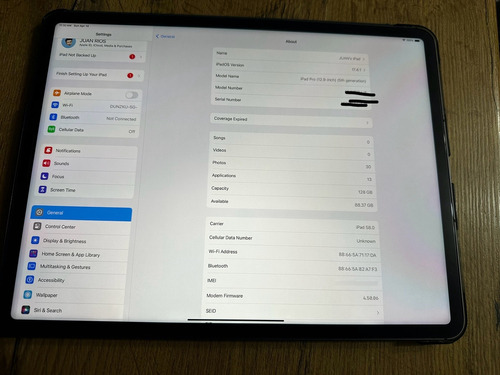 iPad Pro 12.9 Quinta Generación Lte