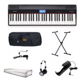 Kit Platinum Teclado Roland Go Piano Go61p