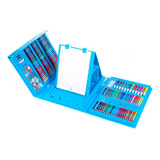 Set Kit Arte Niños Maleta 208 Piezas Crayon Acuarela Plumon