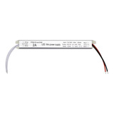 Fonte Slim Driver Para Perfil Fita De Led 12v 2a 24w