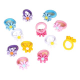 Set De 12 Donas Ligas Adorno Cabello Para Bebe Scrunchies