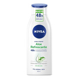 Pack De 4 Cremas Corporales Nivea Aloe Refrescante 400 Ml