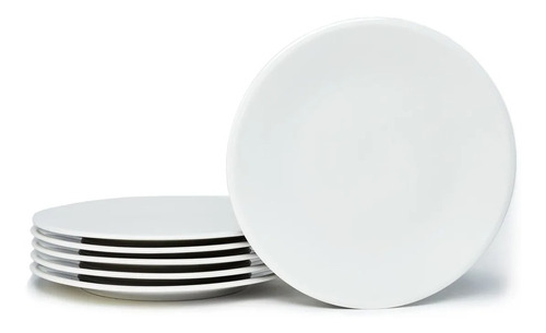 Set X 6 Plato Playo Sin Ala 33 Cm Porcelain Rak  Banquet