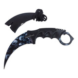 Cuchillo Kerambit Cs Go Smokeskull Con Filo Funda 