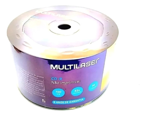 100 Midia Cd-r Multileser Logo 700 Mb 80 Minutos 52x