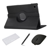 Capa Giratória Para Samsung A8 X200 +teclado +mouse + Caneta