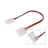 Conector Doble Para Tira Led 2835 2 Pin 8mm Monocromo Cable