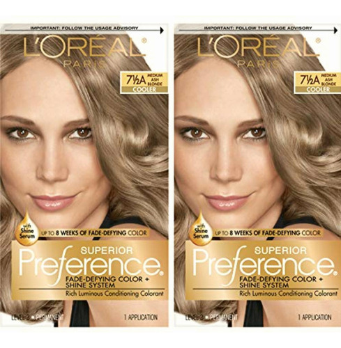 L'oréal Paris Superior Preferencetinte Tono Ash Blonde 2pz