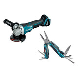 Kit Esmeril Angular Dga458z Makita + Multitools