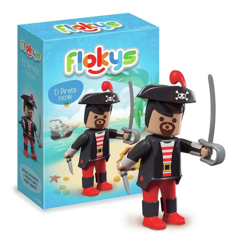 Flokys Muñeco Pirata Eugenio Tipo Playmobil Casa Valente