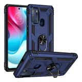 Forro Estuche Case Para Moto G60s Con Anillo Soporte De 360°