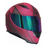 Casco Kov Blade Rosa Mujer Dama Certificado Cerrado