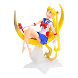 Muñeca Serena De Sailor Moon Con Base Lunar Adorno