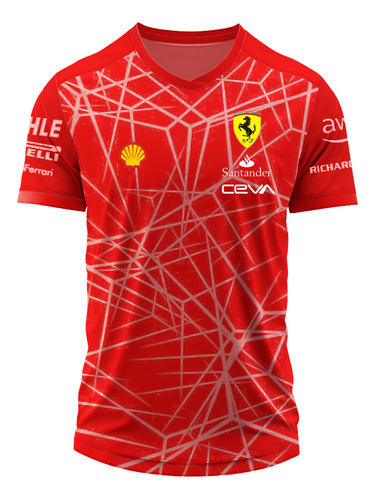 Remera Formula 1 Talle Especial Ferrari Premium Sainz