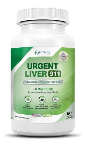Phytage Labs | Urgent Liver 911 | Support | 60 Capsules