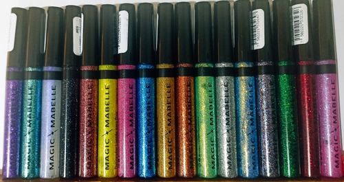 Gama Completa Delineadores De Colores Glitter Magic Mabelle