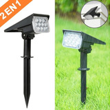 Lámpara Para Jardín Estaca Led 2w 5v Luz Cálida