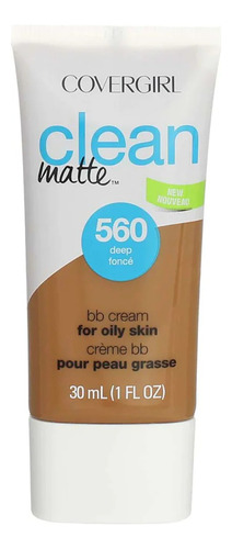 Bb Cream Para Piel Grasa 30ml Covergirl Clean Matte Tono 560