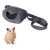 Bolsa De Franela Gris Portátil Para Hamster Del Reino Unido