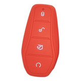6 Car Key Case Cover Protector Control Remoto Key Fob Rojo