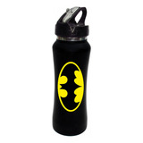 Termo Pitillo Batman Heroes Botilito Negro Aluminio 650ml 