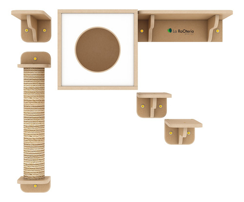 Playground Para Gatos Ragdoll (branco) La Rooteria