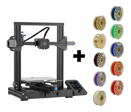 Impresora 3d Creality Ender-3 V2 + Filamento Pla+ Gst X 10kg