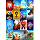 Poster De Cine Frozen Moana Astro Boy Minions Bella Y Bestia