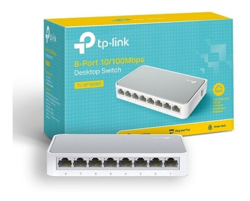 Switch Tp-link 8 Bocas Puertos Tl-sf1008d 10/100