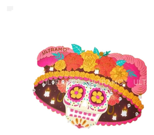 Paleta De Sombras Ultramo Catrina Sombrero Rosa 57 Tonos