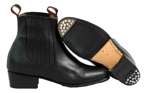 Botín Danza Regional Piel Baile Folclórica Hombre Niño Botas