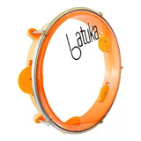 Pandeiro Infantil Luen 8 Pol Batuka Pele Cristal Laranja