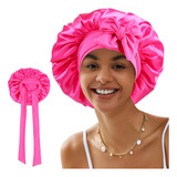 W 2pcs Gorro De Satín Para Dormir Y Proteger El Cabello