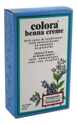 Colora Henna Creme Hair Color Borgoa, 2oz (pack De 4)