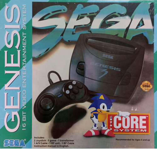 Sega Genesis 3 + Joysticks + Juego
