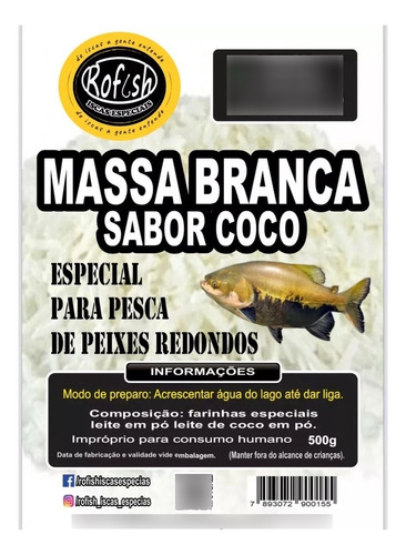 Massa Para Pesca 500 Gramas Rofish