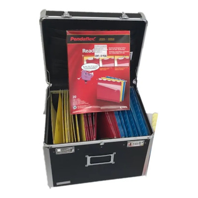 Archivo Portatil Vaultz 06277v Y Folders De Negro