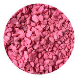 Piedras Grava Para Acuario O Decoración Color Rosa - 10kg