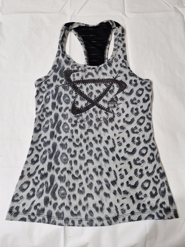 Musculosa Animal Print Body Sculpt Gris