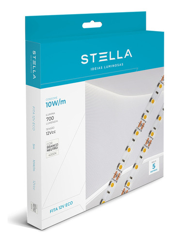 Fita Led Stella 10w/m Branco Neutro 4000k 12v Sth7814/40