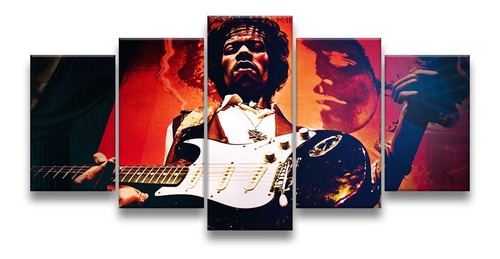 Quadro Decorativo 129x63 Quarto Sala Música Jimi Hendrix