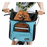 Canasto De Bicicleta Para Transporte De Mascota H/8kg Teal