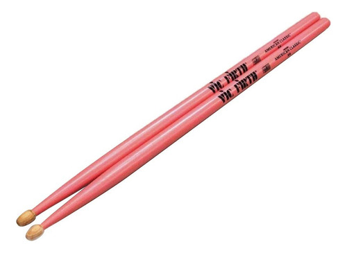 Baquetas Vic Firth American Classic 5ap Rosas Punta Madera