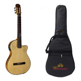 Guitarra Alpujarra 300kecm Artec Caja Chica Natural Funda