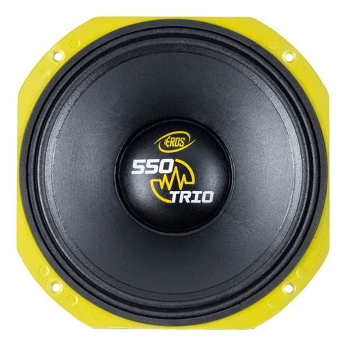 Alto Falante Woofer Eros E550 Trio 10 Pol 550w Rms 6 Ohms Cor Amarelo