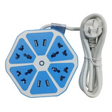 Zapatilla Alargue Universal 5 Tomas + 2 Usb 1.5mts