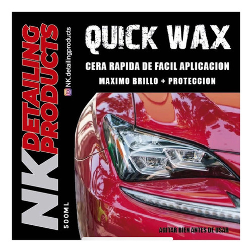 Quick Wax Nk Cera Rápida Lava Auto 500ml