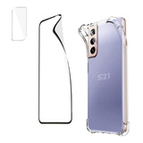 Carcasa Samsung S21 Plus Clear + Hidrogel + Glass Camara